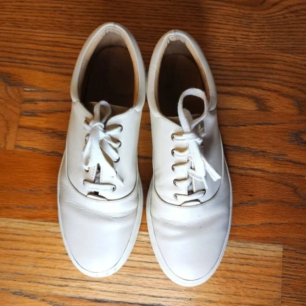 Nisolo Everyday Classic Leather Sneaker Water Resistant 10 Bone